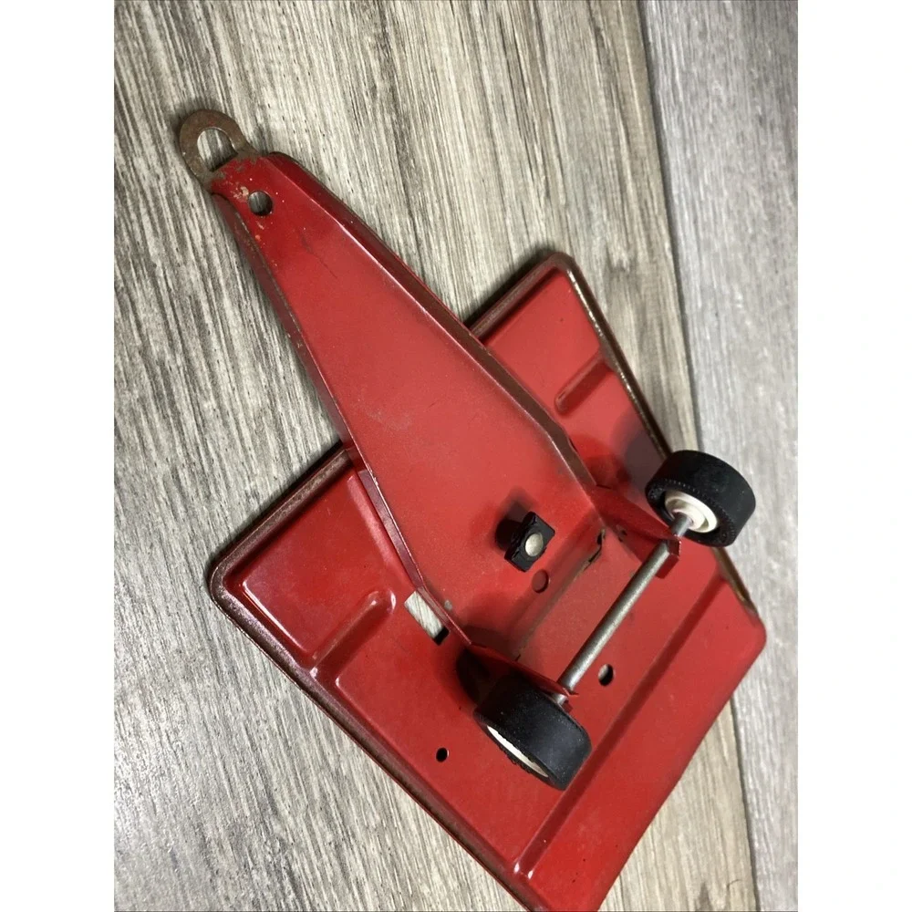 Rare Vintage Tonka Pressed Steel Tilt Bed 2 Wheel Red Trailer